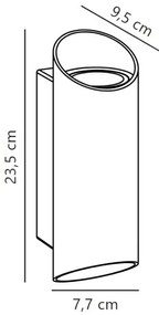 Aplică de exterior Nordlux NICO 2xGU10/35W/230V IP54 negru