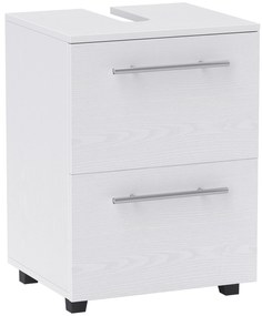 HOMCOM Dulap baie, comodă lavoar cu sertar, compact, placă aglomerată, Alb | Aosom Romania