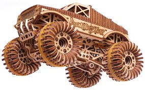Puzzle 3D mecanic din lemn Monster Truck