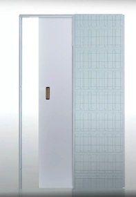 Usa glisanta HDF incastrata in perete - Colectia Basic 800 x 2000, 815 x 2020, Folie Decor, 1800 x 2100, Set maner + broasca cu cioc, Alb