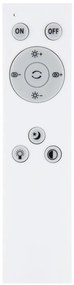 Plafoniera LED moderna cu telecomanda MANNI 24W