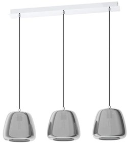 Lustră pe cablu ALBARINO 3xE27/40W/230V gri Eglo 39667