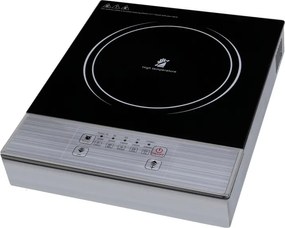 Resigilat: Plita cu infrarosu Elite EFP-1256B, 2200 W, Cmandă tactila, Afisaj LED, Timer, Negru/Inox