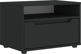 vidaXL Dulap TV „VISNES” Negru 60x40x38 cm lemn prelucrat