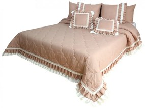 Cuvertura de pat roz antic de epocă în stil romantic Lăţime: 170 cm | Lungime: 210 cm