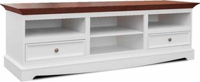 Comodă TV lemn masiv nuc Linea Alb-, 167 × 53 × 53 cm
