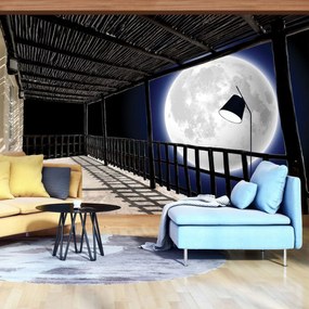 Fototapet - Terasă cu privire spre Lună (152,5x104 cm)