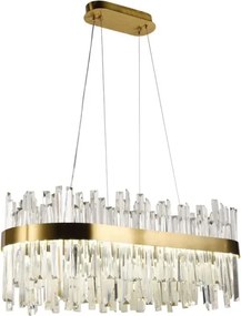 Lustră LED de cristal dimabilă pe cablu LED/90W/230V + telecomandă