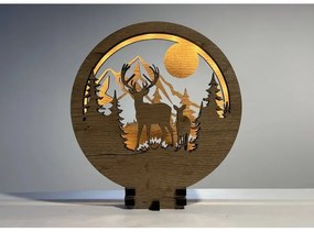 Li-Go 23592/DUB2 - Decorațiune LED de masă reglabilă LED/12W/230V 20x22 cm stejar