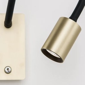 Veioză LED flexibilă de perete Orion WA 2-1342 KURT LED/5W/230V auriu