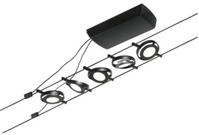 Paulmann 94418 - Set 5x LED 4,5W spot ROUNDMAC 230V negru