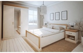 Set Mobila Dormitor ROYAL Pin Nordic/Stejar