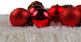 Globuri de Crăciun pentru brad 5cm 17buc RED