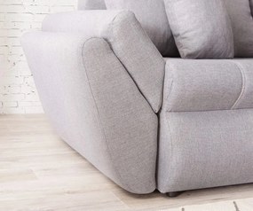 Colțar extensibil dumonde cu ladă de depozitare si sezut confortabil din spuma high-density, Loana Enjoy Grey II 270x185 cm