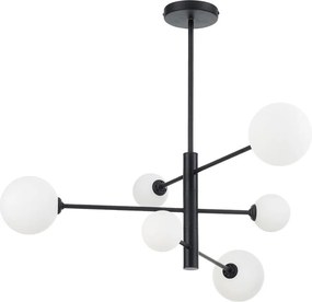 Lustră pe tijă DORADO, 6xG9/40W/230V, neagră