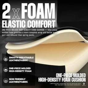 RESIGILAT- DOWINX Scaun gaming, ergonomic, suport lombar cu masaj, Șezut cu Arcuri Metalice și Spumă, Spătar înalt, rabatabil 90°-135°, Suport picioare, rezistent 150 kg, material textil respirabil, Negru