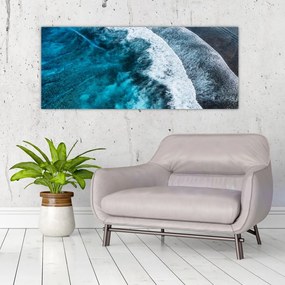 Tablou - Valuri pe mare (120x50 cm)