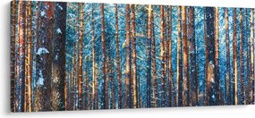 Tablou - Pădurea iarna (120x50 cm)