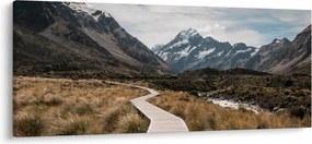Tablou - Poteca în valea muntelui Mt. Cook (120x50 cm)