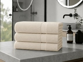 Prosop CLARYSSE ELEGANCE 70x140 cm crem, 100% bumbac