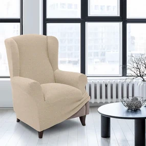 Huse super elastice HARMONIA smântânii fotoliu clasic (l. 70 - 100 cm)