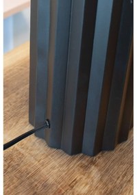 Veioză neagră cu abajur textil (înălțime 60 cm) Hashira – Markslöjd