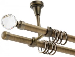 Galerie dubla tavan Kula crystal patyna 19mm/19mm (Alege marime: 200 cm)