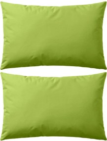 vidaXL Perne de exterior, 2 buc., verde măr, 60 x 40 cm
