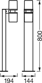 Lampă LED RGBW dimabilă SMART+ FLARE 2xLED/7W/230V Wi-Fi IP44 Ledvance