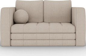 Canapea Kastol , beige velour extensibil, 137x71x74 cm – Modullo 18