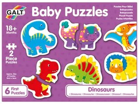 Puzzle bebelusi Galt, Dinosauri, 12 piese, 1005455