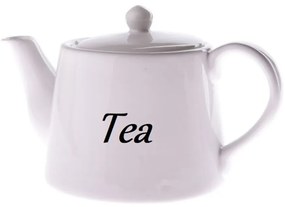 Ceainic de ceramică Tea 800 ml,  alb