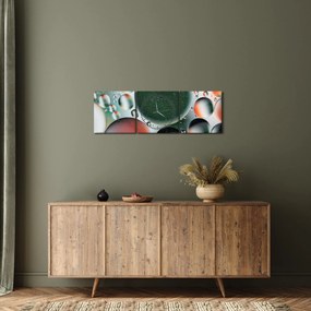 Tablou abstract - buline (cu ceas) (90x30 cm)