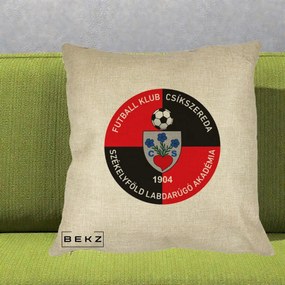 Perna Personalizata FK Csikszereda 1904 Fotbal, 40x40 cm, Crem, Husa Detasabila, Perna Inclusa, BEKZ®