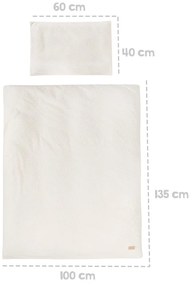 Lenjerie de pat pentru copii pentru pătuț 100x135 cm Seashells – Roba