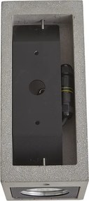 Lampă modernă de perete pentru exterior gri cu 2 lumini IP44 - Pompei
