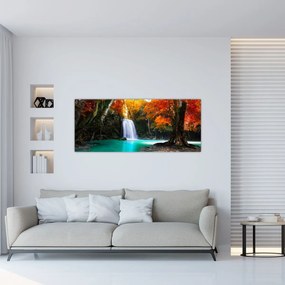 Tablou - Laguna de Smarald (120x50 cm)