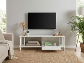 OFERTA Comoda TV PARIS 150 cm, alb II. calitate