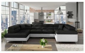 Colțar Letto 340cm negru