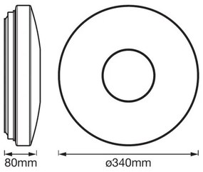 Ledvance - Lumină de tavan cu LED RGB Dimmer SMART + KITE LED/18W/230V Wi-Fi