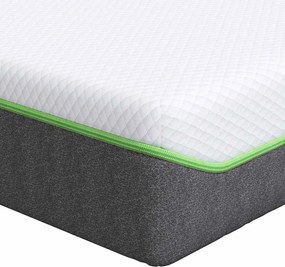 vidaXL Saltea Alb și gri 80 x 160 cm Material Jacquard