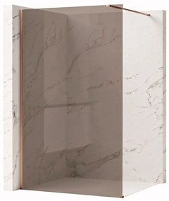 Paravan de dus Rea Flexi Brown / Brush Copper 90