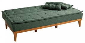 Set Canapea si Fotoliu, Lemn Solid, Fuoco, 2 Piese, Verde