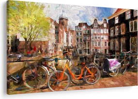 Tablou - Amsterdam, pictură (90x60 cm)