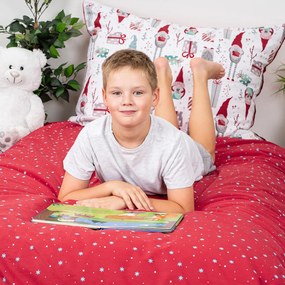 Lenjerie de pat din bumbac 4Home Christmas Elf,140 x 200 cm, 70 x 90 cm