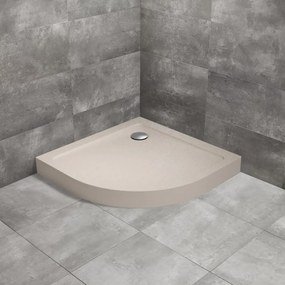 Cadita dus semirotunda Radaway Doros A Compact Stone 90x90 cm acril casmir