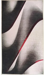 Covor alb/negru lavabil 150x80 cm - Vitaus