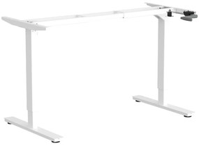 Cadru de birou reglabil Manual-TerrAS3 (Culoare profil: Alb)