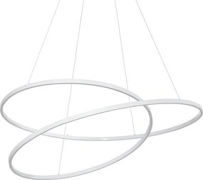 Lustra LED suspendata design circular OZ SP D100 ON-OFF BIANCO 3000K