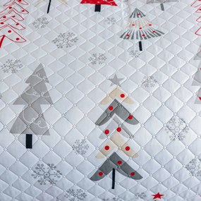 Cuvertura de pat JINGLE, alb. Dimensiune: 220 x 240 cm